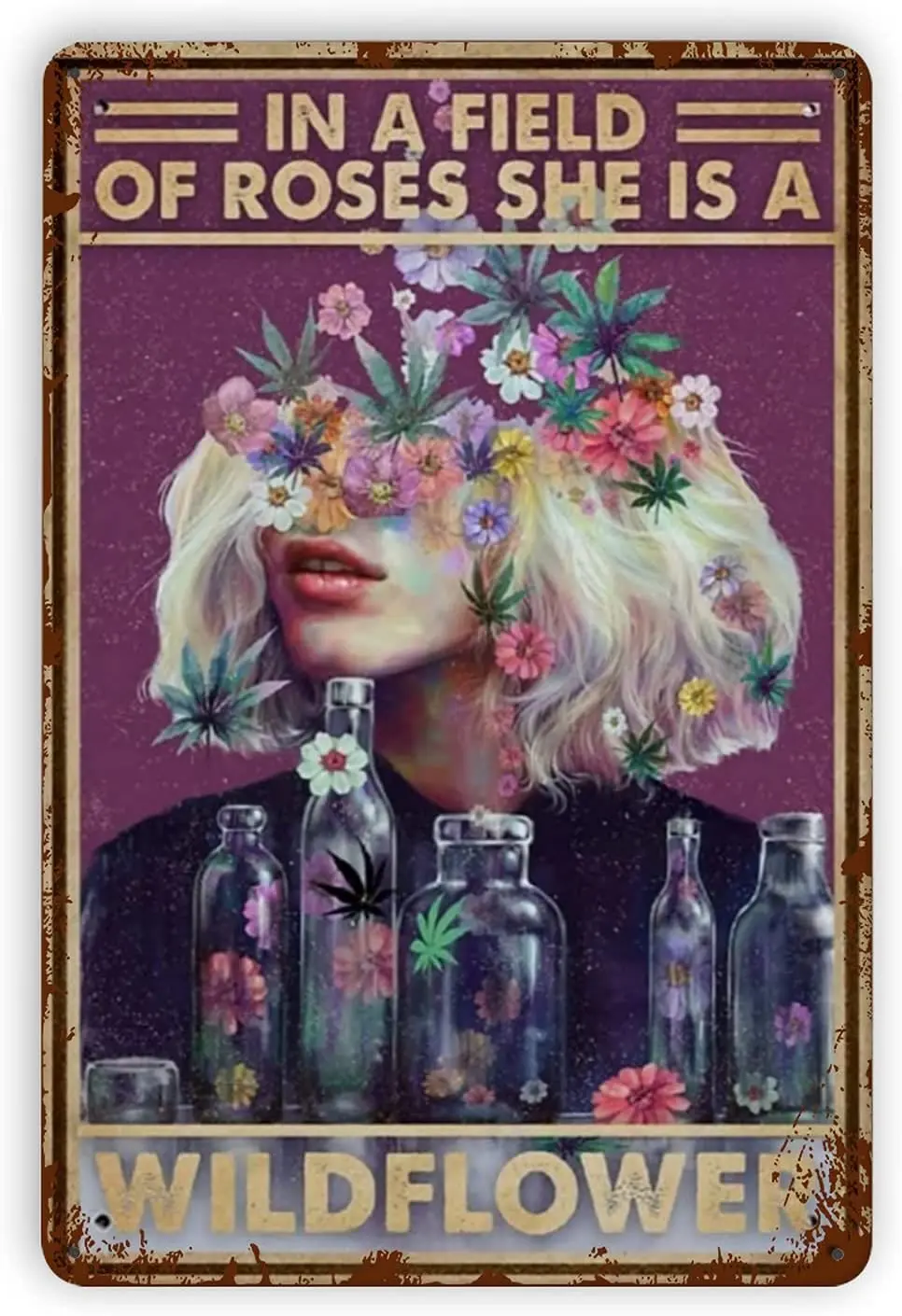 Retro Tin Sign In A Field Of Roses She Is A Wildflower Metal Plaque Home Bedroom Coffee Bar Wall Decoration Metal Sign 12*8 Inch
Retro Tin Sign In A Field Of Roses She Is A Wildflower Metal Plaque Home Bedroom Coffee Bar Wall Decoration Metal Sign 12*8 Inch