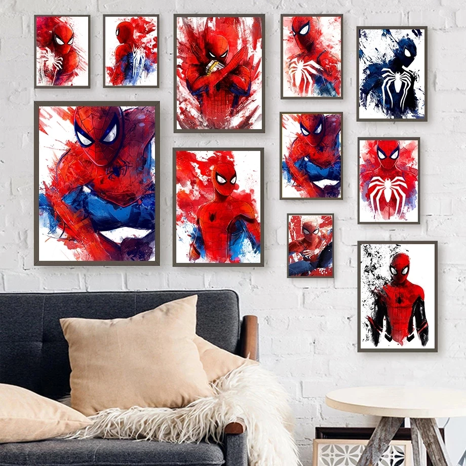 Marvel Movie Canvas Wall Art Print Spider-Man Superhero Poster Home Decoration Painting Bedroom Modular Disney Picture No Frame
Marvel Movie Canvas Wall Art Print Spider-Man Superhero Poster Home Decoration Painting Bedroom Modular Disney Picture No Frame