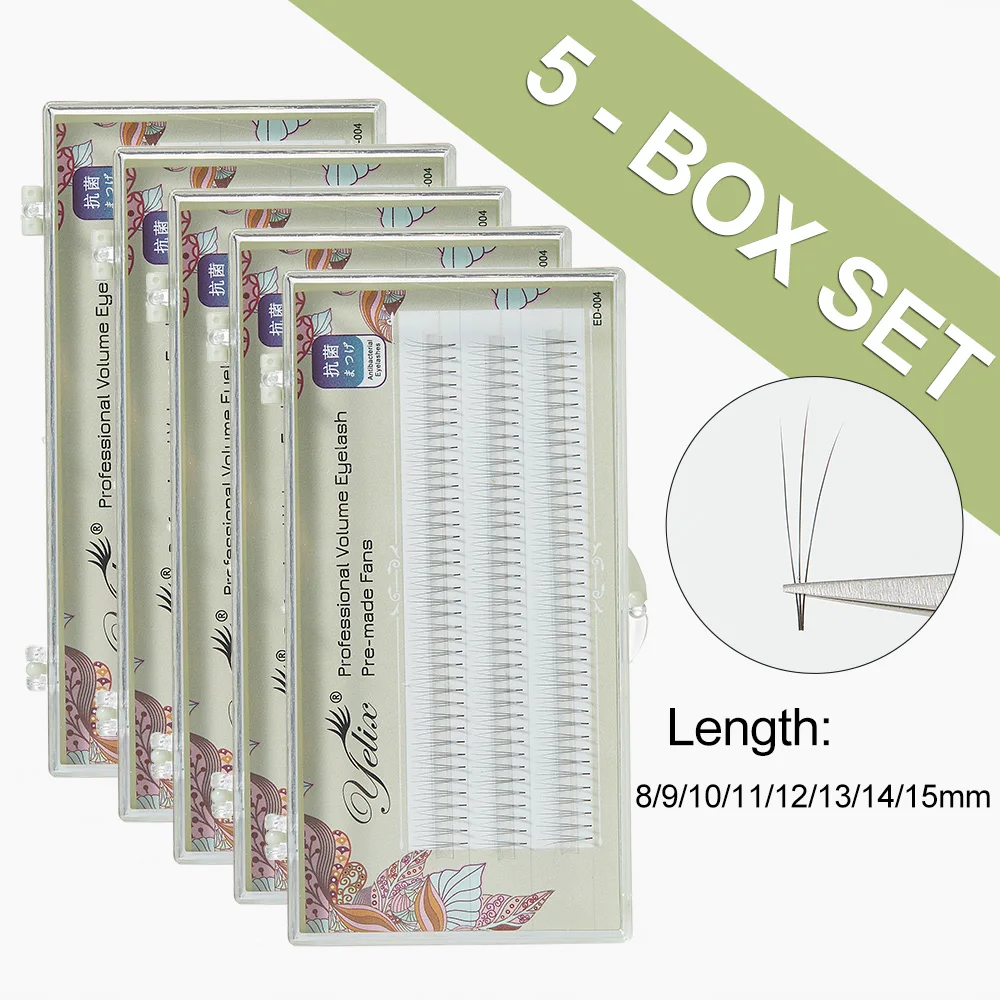 Yelix 5 cases/lot premade volume fans 2D 3D 4D 5D individual lashes extension short root pre-made fans eyelashes extension
Yelix 5 cases/lot premade volume fans 2D 3D 4D 5D individual lashes extension short root pre-made fans eyelashes extension
