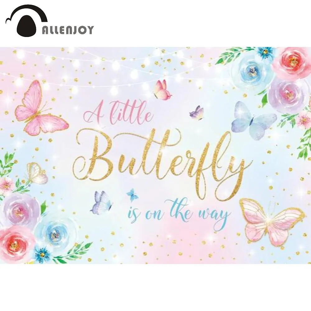 Allenjoy 1st Birthday Backdrop Girl Butterfly Pink Baby Shower Newborn Flowers Party Decoration Background Photocall Props
Allenjoy 1st Birthday Backdrop Girl Butterfly Pink Baby Shower Newborn Flowers Party Decoration Background Photocall Props