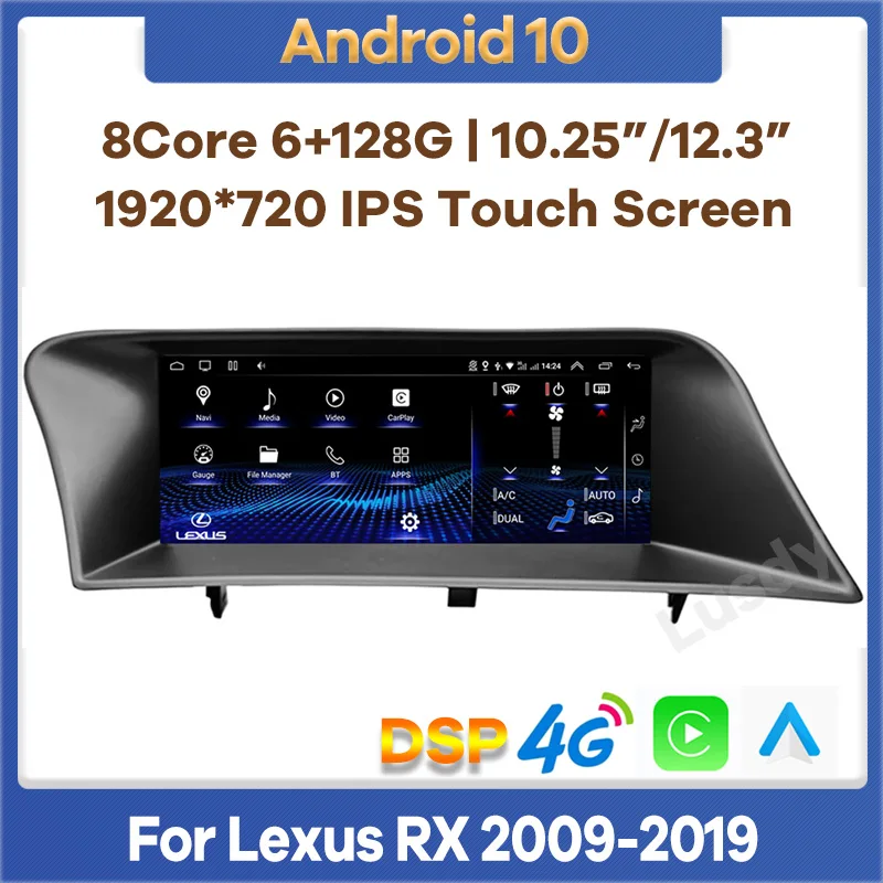 Автомагнитола на Android 10, мультимедийный плеер с GPS-навигацией для Lexus RX350, RX270, RX450, 2009-2019, автовоспроизведение видео, аудио, экран DSP
Автомагнитола на Android 10, мультимедийный плеер с GPS-навигацией для Lexus RX350, RX270, RX450, 2009-2019, автовоспроизведение видео, аудио, экран DSP
