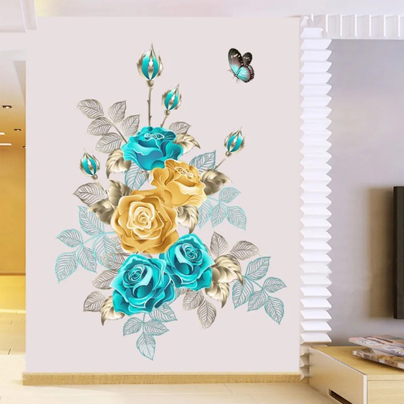 Flower Wall Stickers Bedroom Room Decoration Sofa Wall Posters Self-Adhesive PVC Wallpaper Removable Mural Decals
Flower Wall Stickers Bedroom Room Decoration Sofa Wall Posters Self-Adhesive PVC Wallpaper Removable Mural Decals