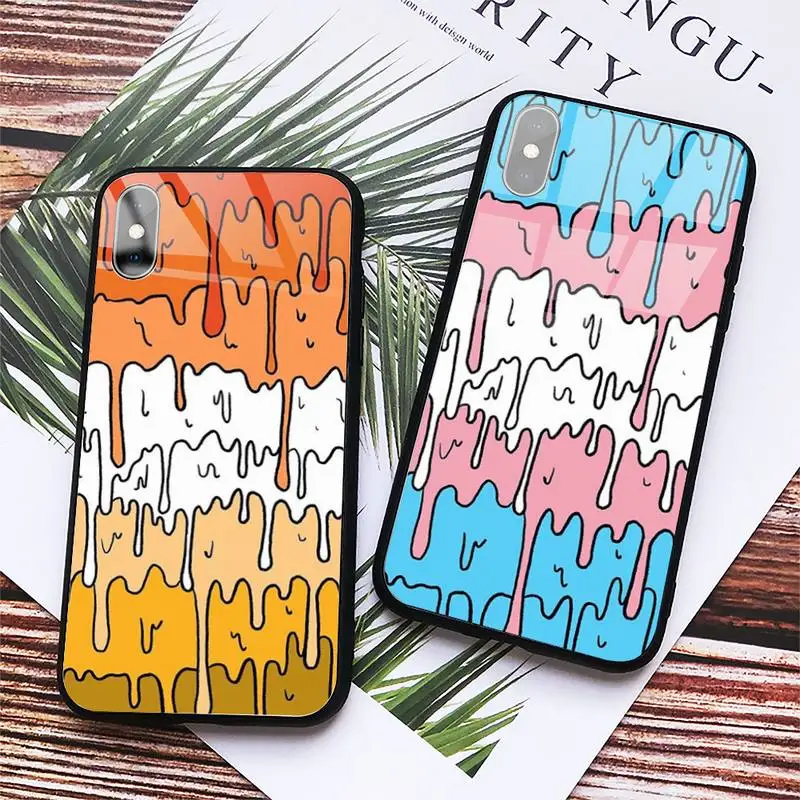 Kawaii melting rainbow design Phone Case Tempered glass For iphone 6 7 8 plus X XS XR 11 12 13 PRO MAX mini
Kawaii melting rainbow design Phone Case Tempered glass For iphone 6 7 8 plus X XS XR 11 12 13 PRO MAX mini