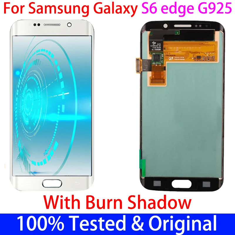 Оригинальный ЖК-дисплей S6 EDGE с ожоговым тенем для Samsung galaxy S6EDGE G925, сенсорный экран, дигитайзер в сборе, сменная рамка
Оригинальный ЖК-дисплей S6 EDGE с ожоговым тенем для Samsung galaxy S6EDGE G925, сенсорный экран, дигитайзер в сборе, сменная рамка