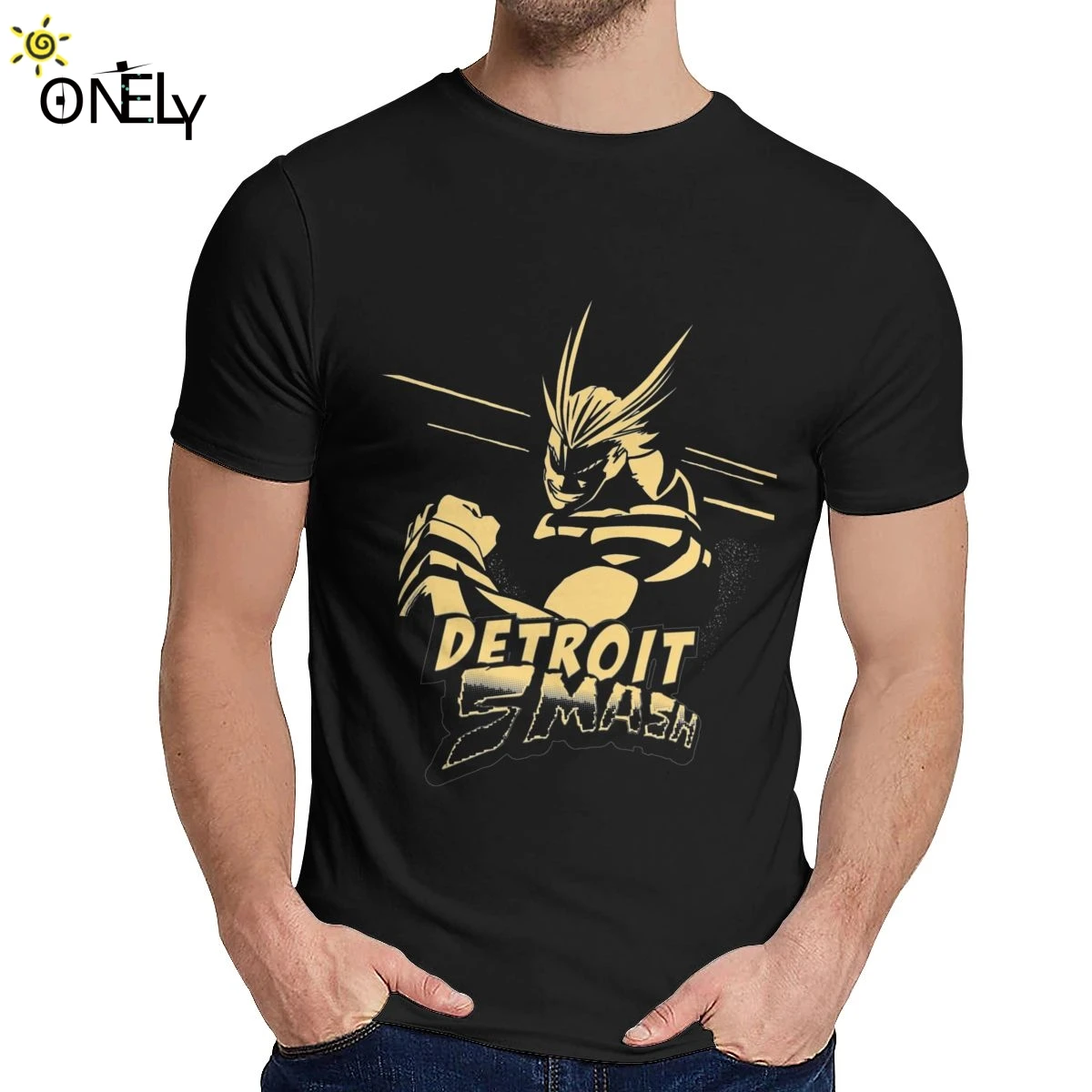 Мой герой Академии все может Detroit Smash футболка с круглым воротником для отдыха