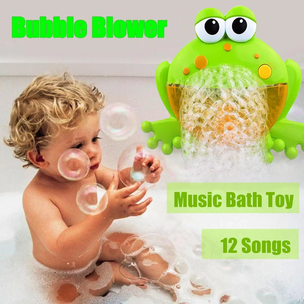 Милый ребенок Ba Bubble Frosch Краб Автоматическая душевая машина воздуходувка для