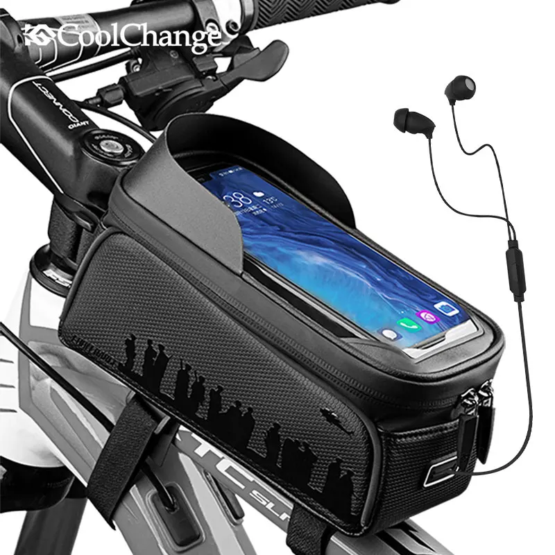 CoolChange Bike Bag Frame Bicycle Bag Waterproof Touch Screen Front Top Tube Cycling Bag 7.0 inch Phone MTB Bicycle Accessories
CoolChange Bike Bag Frame Bicycle Bag Waterproof Touch Screen Front Top Tube Cycling Bag 7.0 inch Phone MTB Bicycle Accessories