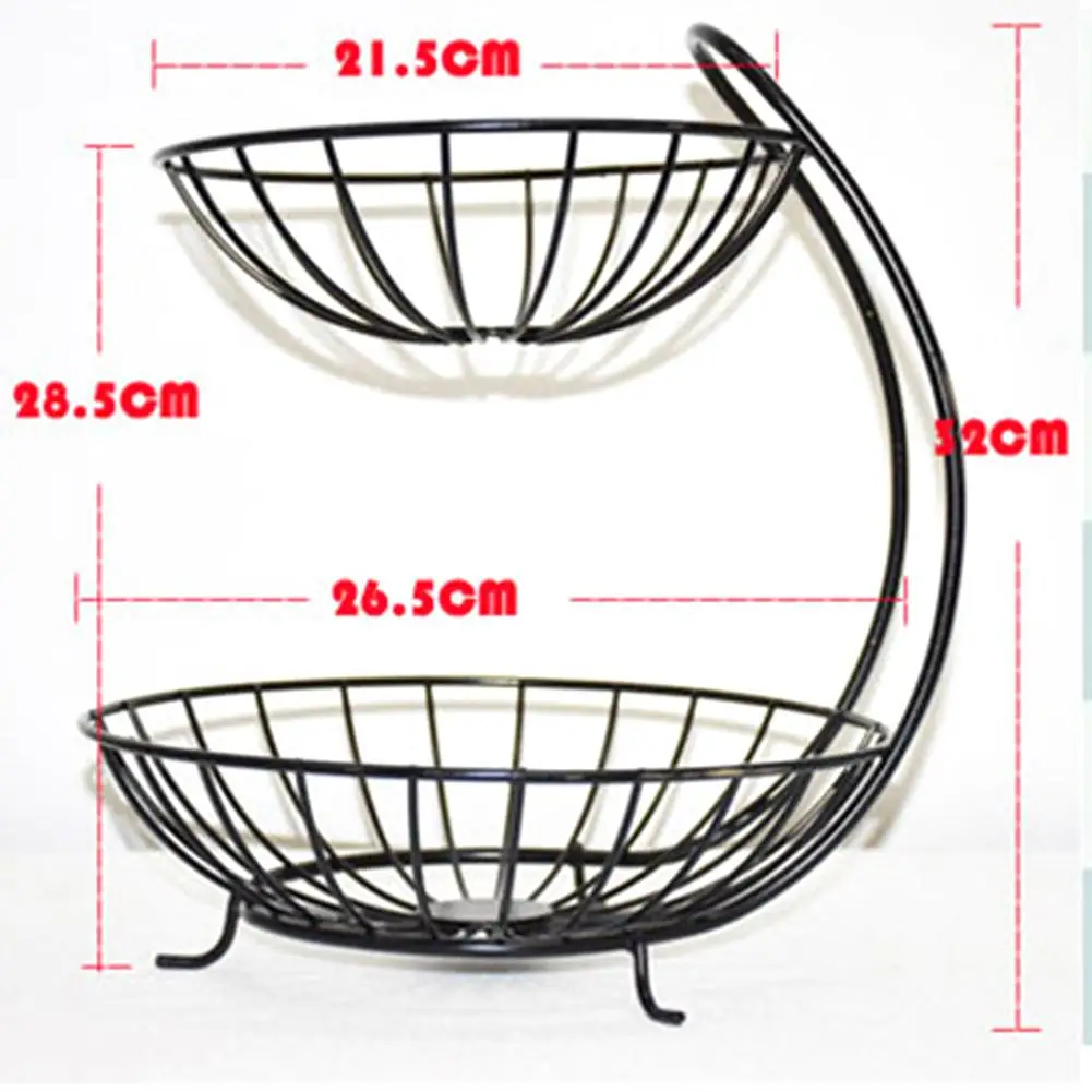 Double Layer Fruit Basket Wrought Iron Metal Draining Fruit Basket Iron Storage Basket Tray for Snack Fruit #SW
Double Layer Fruit Basket Wrought Iron Metal Draining Fruit Basket Iron Storage Basket Tray for Snack Fruit #SW