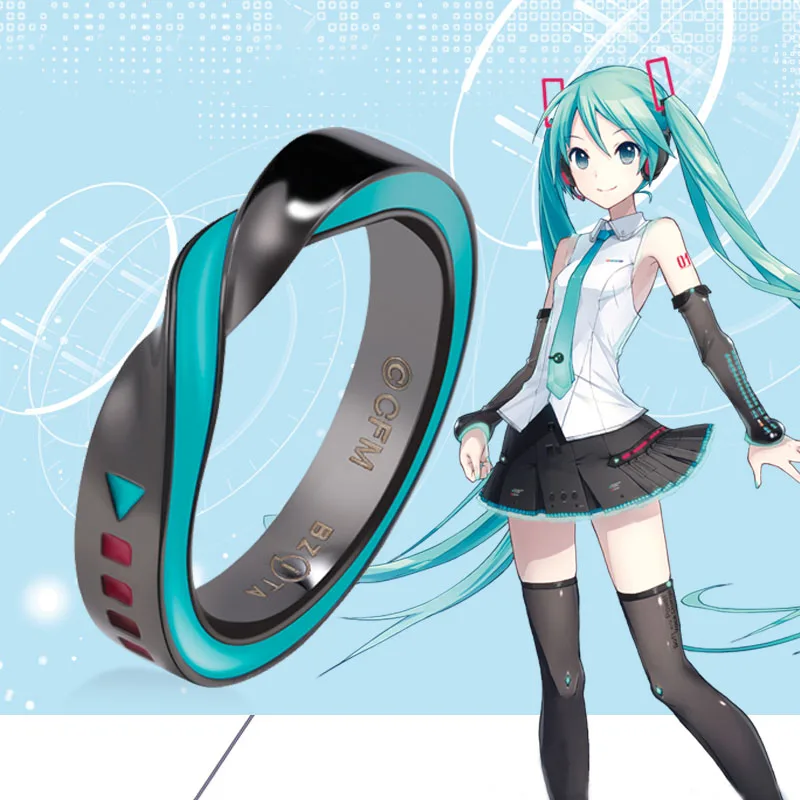 Official Licensed Japanese Anime Miku Music Ring Free With Rope Chain Metal Ring Women Men Cosplay Jewelry Props Birthday Gifts
Official Licensed Japanese Anime Miku Music Ring Free With Rope Chain Metal Ring Women Men Cosplay Jewelry Props Birthday Gifts