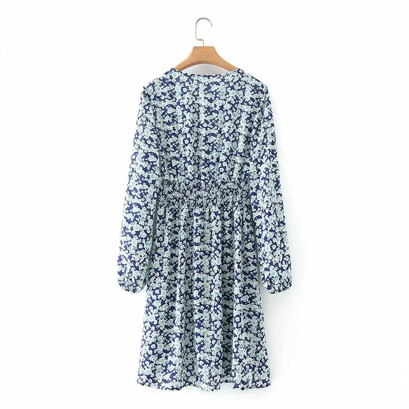 Women's 2021 New Summer Casual Floral Short Dresses For Ladies O Neck Long Sleeve Elegant Gold Thread Water Print Waist Dress
Women's 2021 New Summer Casual Floral Short Dresses For Ladies O Neck Long Sleeve Elegant Gold Thread Water Print Waist Dress