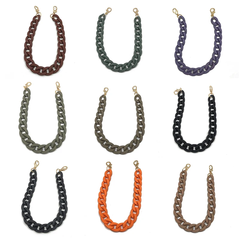 New Fashion Woman Bag Accessory Detachable Parts Replacement Chain Beige Resin Luxury Strap Women Acrylic Shoulder Handle Chain
New Fashion Woman Bag Accessory Detachable Parts Replacement Chain Beige Resin Luxury Strap Women Acrylic Shoulder Handle Chain