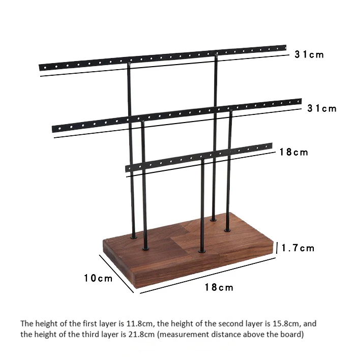 2Pcs Log Earrings Ring Necklace Bracelet Display Storage Rack Hanging Jewelry Organizer Holder Beech Gold Walnut Black
2Pcs Log Earrings Ring Necklace Bracelet Display Storage Rack Hanging Jewelry Organizer Holder Beech Gold Walnut Black