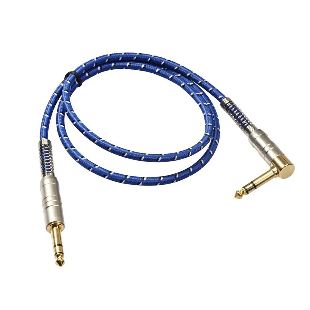 6.35mm Male To Male Gold-plated Stereo Audio Cable With Metal Housing For Electric Guitar Microphone Power Amplifier 
6.35mm Male To Male Gold-plated Stereo Audio Cable With Metal Housing For Electric Guitar Microphone Power Amplifier