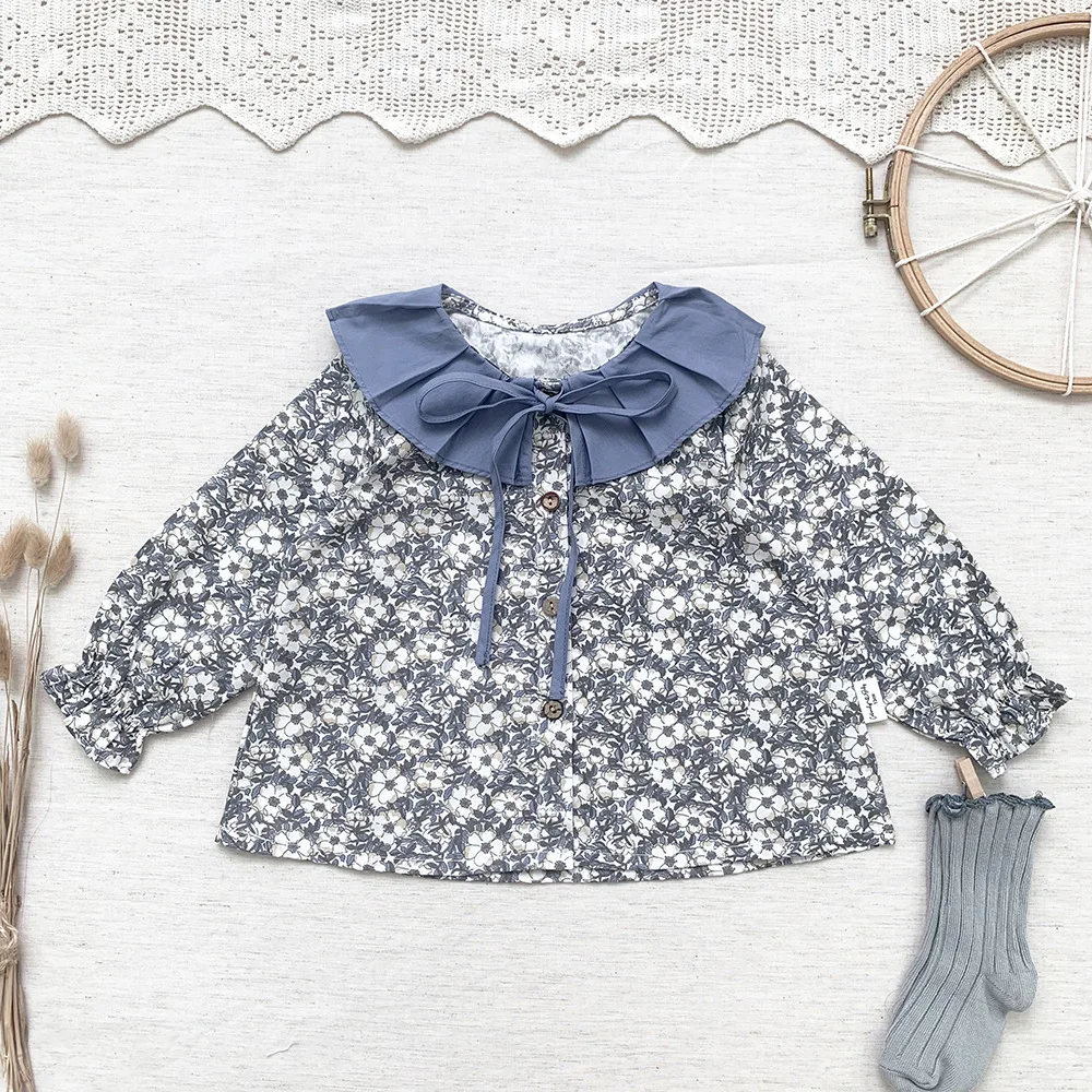 Sailor Style Toddler Girls Blouse Spring Autumn Vintage Pleated Collar Shirt for Girls Clothes Cotton Kids Floral Tops Children
Sailor Style Toddler Girls Blouse Spring Autumn Vintage Pleated Collar Shirt for Girls Clothes Cotton Kids Floral Tops Children