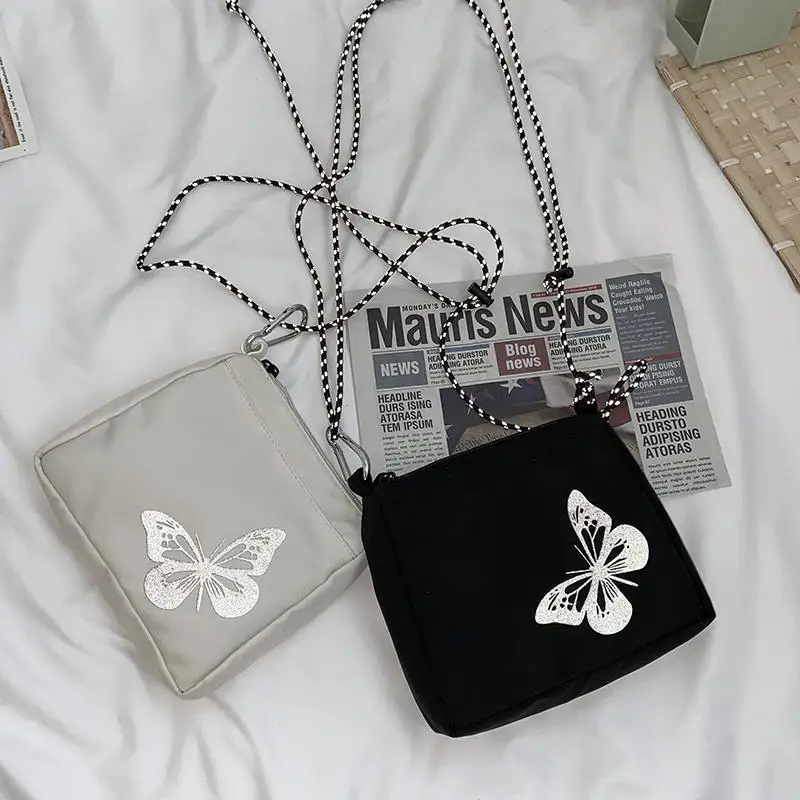 Reflective butterfly men and women design outdoor portable small square bag messenger bag
Reflective butterfly men and women design outdoor portable small square bag messenger bag