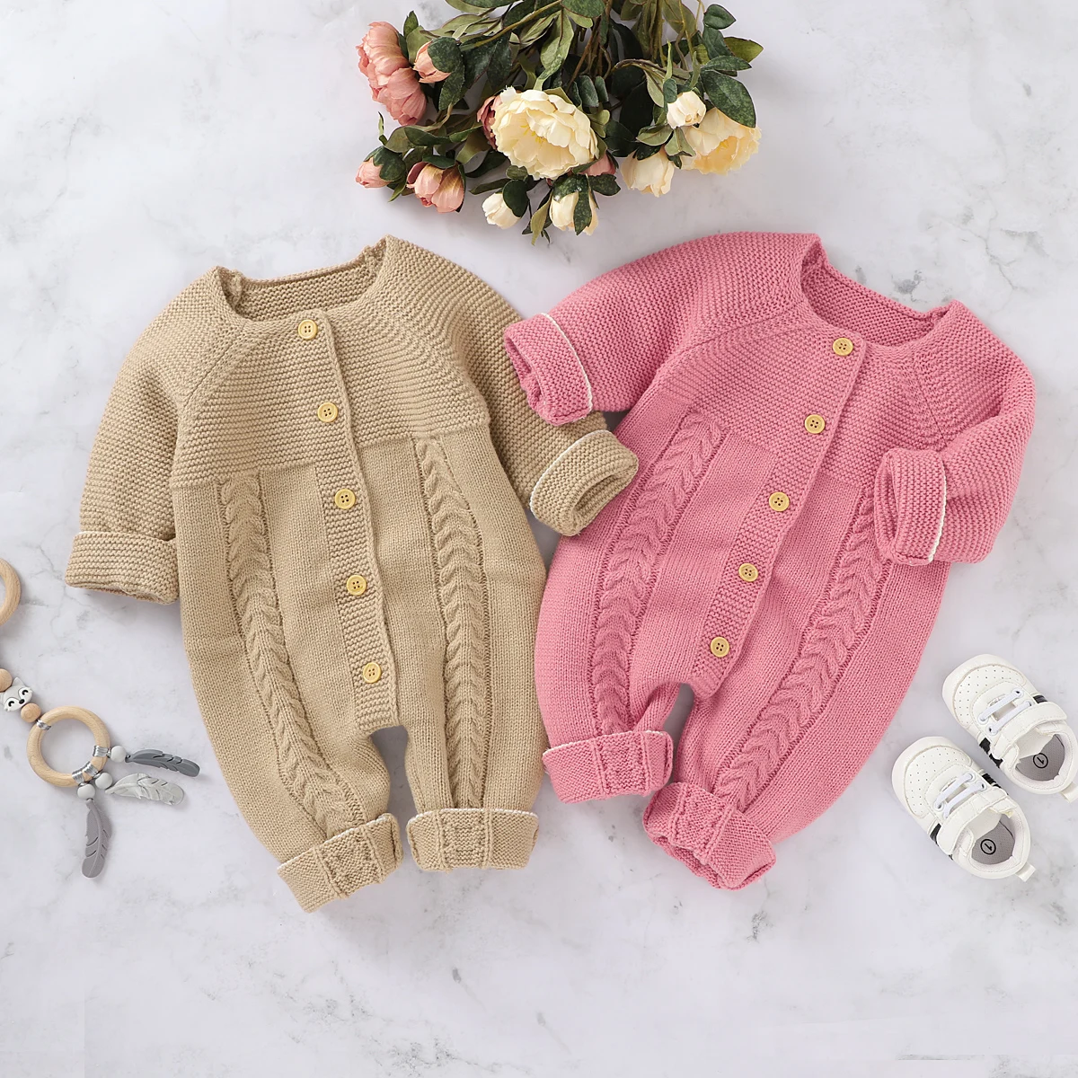 0-24M Newborn Infant Baby Girls Boys Romper Knitted Warm Autumn Winter Jumpsuit Playsuit Baby Costumes
0-24M Newborn Infant Baby Girls Boys Romper Knitted Warm Autumn Winter Jumpsuit Playsuit Baby Costumes