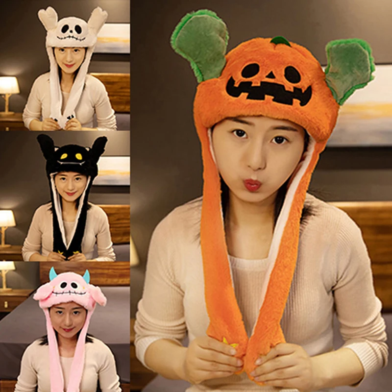 Halloween Ear Moving Movable Jumping Hat Cute Rabbit Animal Birthday Gift Cap Winter Hat Pumpkin Skull Pattern Halloween Earflap
Halloween Ear Moving Movable Jumping Hat Cute Rabbit Animal Birthday Gift Cap Winter Hat Pumpkin Skull Pattern Halloween Earflap
