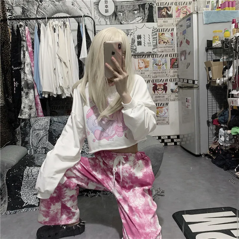 spring autumn crop tops Korean ins Cartoons print tees o-neck loose casual long sleeve white t-shirts Women's Clothing hipster
spring autumn crop tops Korean ins Cartoons print tees o-neck loose casual long sleeve white t-shirts Women's Clothing hipster