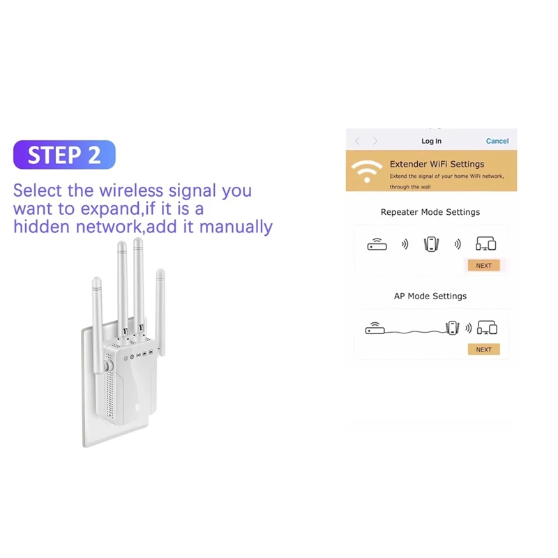 1200M Wireless Repeater Wifi Signal Amplifier 802.11AC 2.4G/5.8GHZ Dual Network Port AC Dual Frequency Extender
1200M Wireless Repeater Wifi Signal Amplifier 802.11AC 2.4G/5.8GHZ Dual Network Port AC Dual Frequency Extender