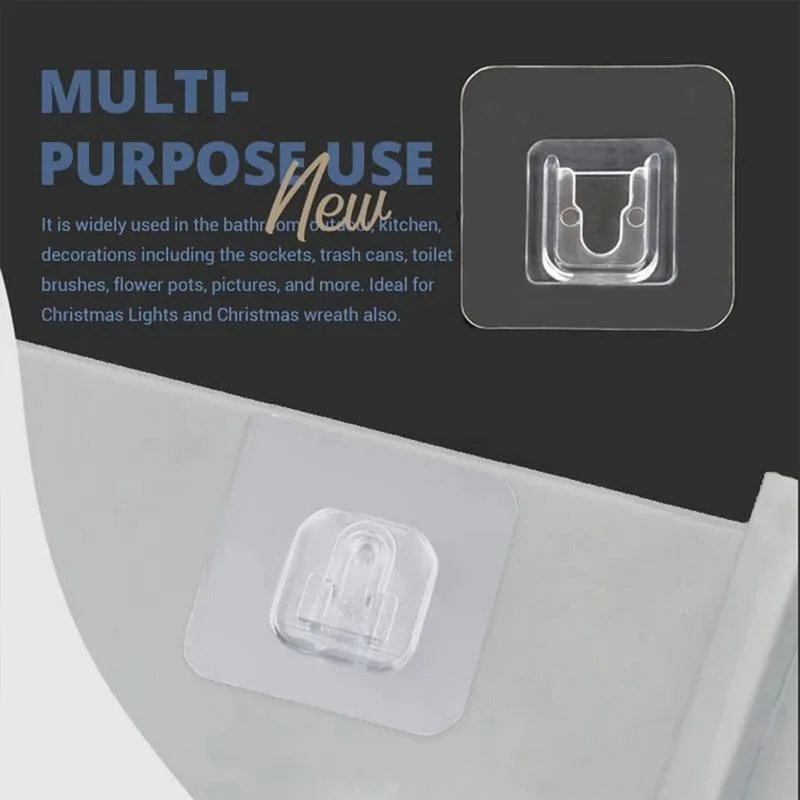 Double-Sided Adhesive Wall Hooks Hanger Strong Transparent Hooks Suction Cup Sucker Wall Storage Holder For Kitchen Bathroom
Double-Sided Adhesive Wall Hooks Hanger Strong Transparent Hooks Suction Cup Sucker Wall Storage Holder For Kitchen Bathroom