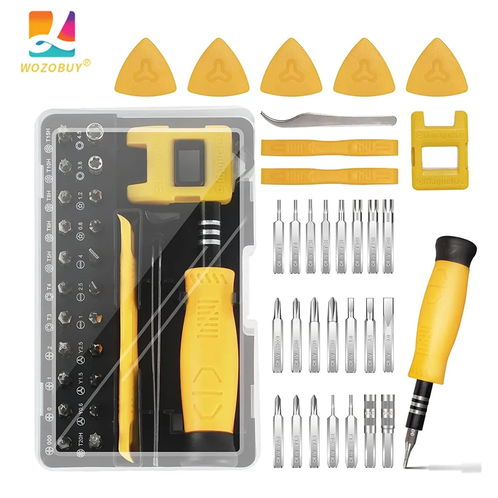 Precision Screwdriver Set,Ring Doorbell Screwdriver,Eyeglass Screwdriver Kit,Laptop Repair Kit for iPhone,Ps4,Xbox One,Watch Etc
Precision Screwdriver Set,Ring Doorbell Screwdriver,Eyeglass Screwdriver Kit,Laptop Repair Kit for iPhone,Ps4,Xbox One,Watch Etc