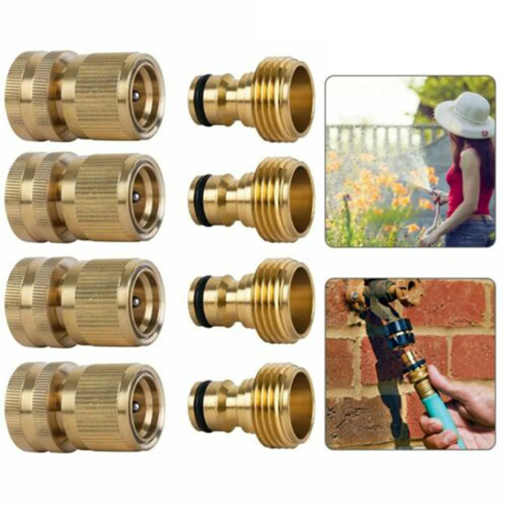 Garden Hose Quick Connect Brass Quick Connector Fitting 3/4 Inch Accessories ADW889
Garden Hose Quick Connect Brass Quick Connector Fitting 3/4 Inch Accessories ADW889