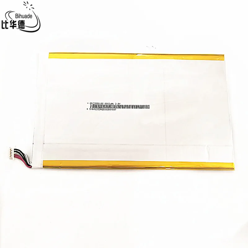 5 thread 2688188 3.8V 6800MAH lithium polymer battery MP3 MP4 battery recorder Rechargeable batteries Tablet battery
5 thread 2688188 3.8V 6800MAH lithium polymer battery MP3 MP4 battery recorder Rechargeable batteries Tablet battery