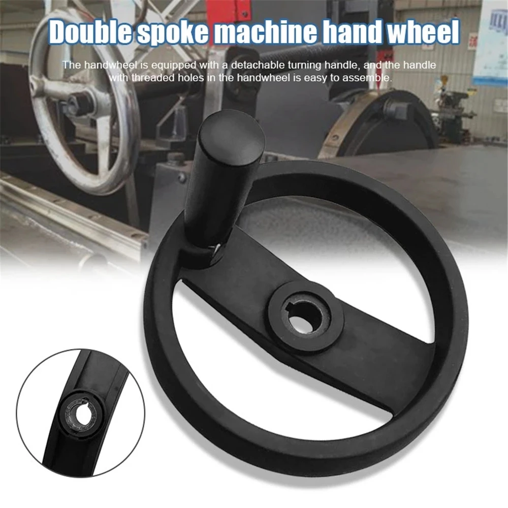 Solid Aluminium Alloy Hand Wheel 100mm 125mm 160mm 200mm Foldable Double Spoked Handwheel for Milling Machine Lathe CNC Machine
Solid Aluminium Alloy Hand Wheel 100mm 125mm 160mm 200mm Foldable Double Spoked Handwheel for Milling Machine Lathe CNC Machine