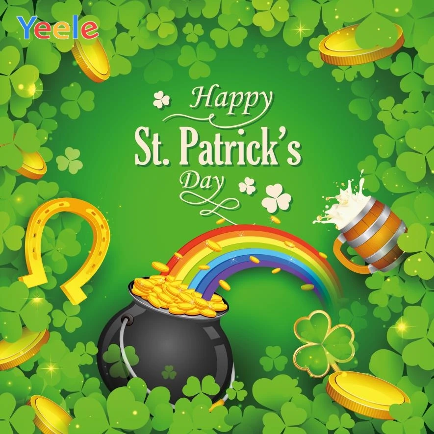 Yeele St. Patrick's Day Rainbow Shamrock Treasure Photography Backdrop Personalized Photographic Backgrounds For Photo Studio
Yeele St. Patrick's Day Rainbow Shamrock Treasure Photography Backdrop Personalized Photographic Backgrounds For Photo Studio