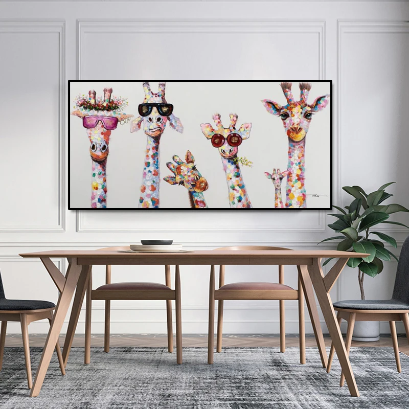 Canvas Painting Cute Cartoon Giraffes Poster Print Wall Art Decor Canvas Art Pictures for Children's Room Nordic Home Decor
Canvas Painting Cute Cartoon Giraffes Poster Print Wall Art Decor Canvas Art Pictures for Children's Room Nordic Home Decor