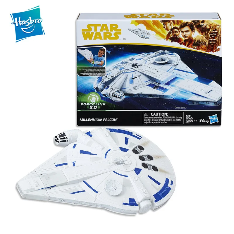 

Hasbro Star Wars Han Solo ForceLink2.0 Millennium Falcon Space Battleship Toy Model Children's Gifts for Children's Families