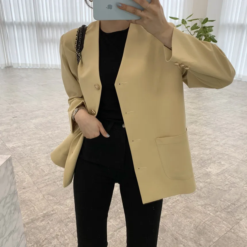Alien Kitty Women Chic Office Lady Single Breasted Blazer Vintage Coat Fashion Long Sleeve Ladies Outerwear Suit Jacket Tops
Alien Kitty Women Chic Office Lady Single Breasted Blazer Vintage Coat Fashion Long Sleeve Ladies Outerwear Suit Jacket Tops
