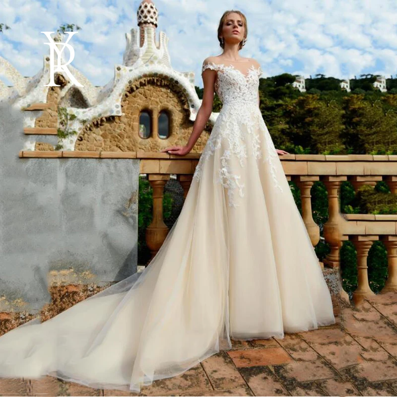 YILIBERE кружевное свадебное платье короткий рукав с круглым вырезом размера плюс класса люкс; Кружевное платье с юбкой из тюля с ультра-длинны...
YILIBERE кружевное свадебное платье короткий рукав с круглым вырезом размера плюс класса люкс; Кружевное платье с юбкой из тюля с ультра-длинны...