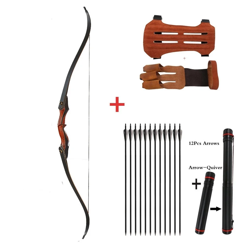 Archery Recurve Bow Right Hand adult Bow for Hunting Recurve bow set Adjustable for Right hand Traditional Wood Hunting Bow
Archery Recurve Bow Right Hand adult Bow for Hunting Recurve bow set Adjustable for Right hand Traditional Wood Hunting Bow