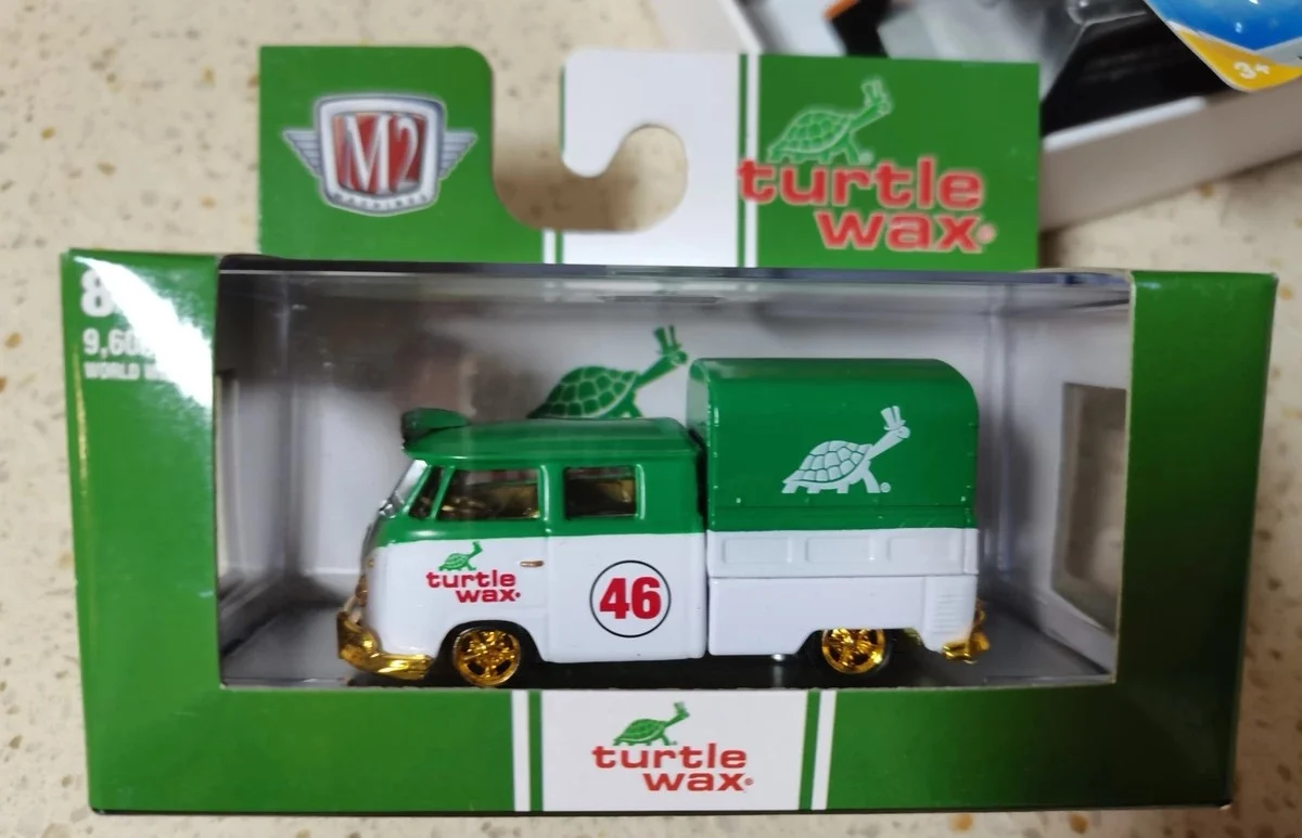 Новые машины M2 масштаб 1/64 1959 VW двойная кабина грузовик черепаха воск Ограниченная Коллекция литая модель автомобиля 
Новые машины M2 масштаб 1/64 1959 VW двойная кабина грузовик черепаха воск Ограниченная Коллекция литая модель автомобиля