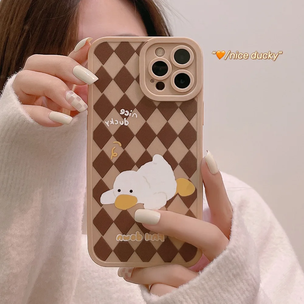 Art Retro Chess Board Grid Duck Phone Case for IPhone 13 12 11 Pro Max X Xs Max Xr 7 8 Puls Cases Cute Soft Silicone Cover
Art Retro Chess Board Grid Duck Phone Case for IPhone 13 12 11 Pro Max X Xs Max Xr 7 8 Puls Cases Cute Soft Silicone Cover