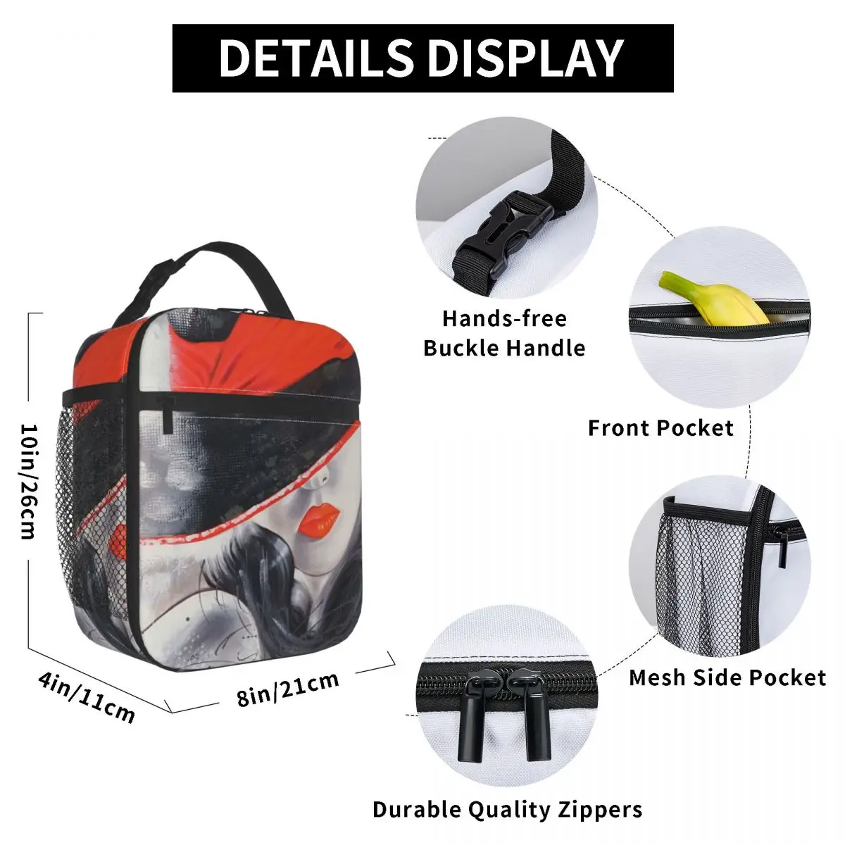 Lady Lunch Bag for Women Men Large Insulated Lunch Box with Water Bottle Holder and Pockets 
Lady Lunch Bag for Women Men Large Insulated Lunch Box with Water Bottle Holder and Pockets