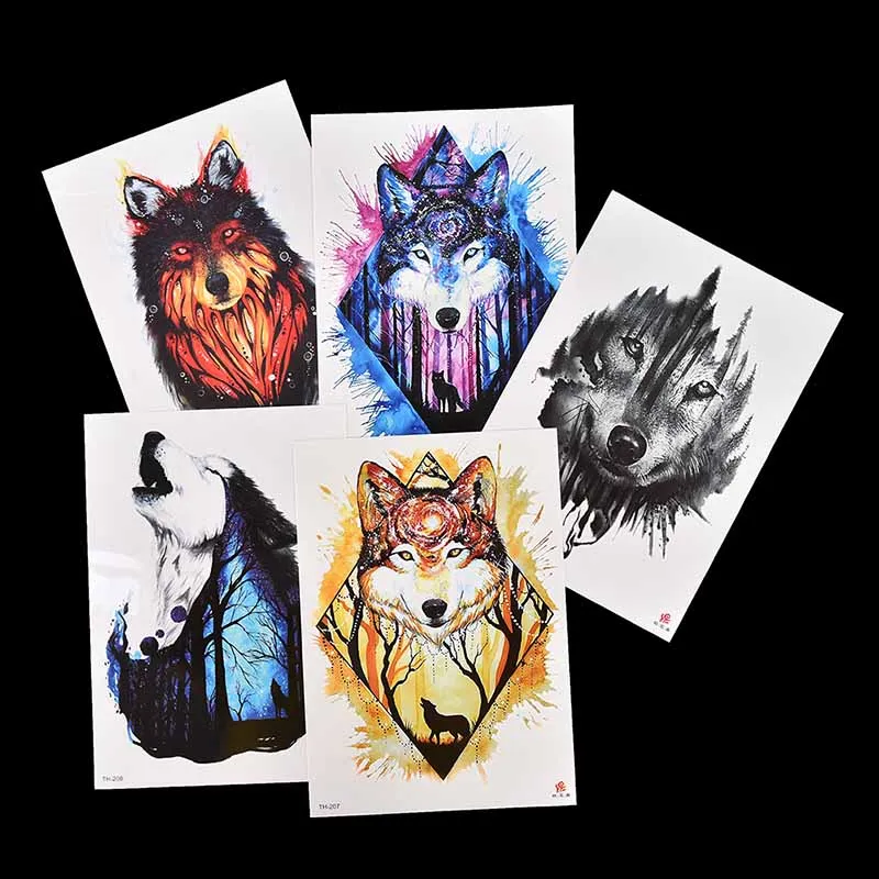 Wolf Temporary Tattoo Stickers Waterproof Women Fake Hand Animal Tattoos Adult Men Body Art 21*14.8cm
Wolf Temporary Tattoo Stickers Waterproof Women Fake Hand Animal Tattoos Adult Men Body Art 21*14.8cm