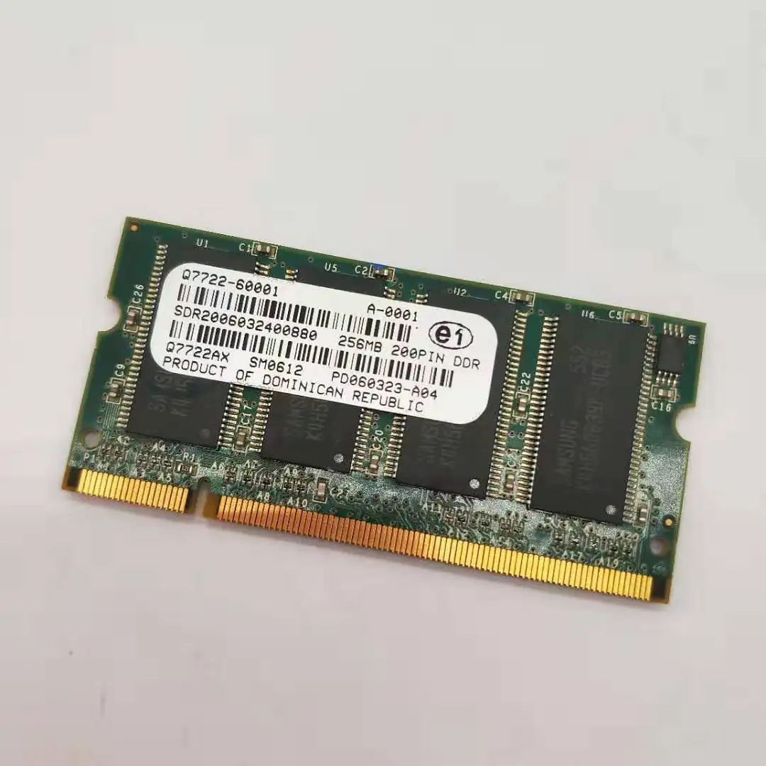 For HP Q7722-60001 (Q7722AX) Color LaserJet 4700 256MB 200-Pin Memory Module printer parts 
For HP Q7722-60001 (Q7722AX) Color LaserJet 4700 256MB 200-Pin Memory Module printer parts