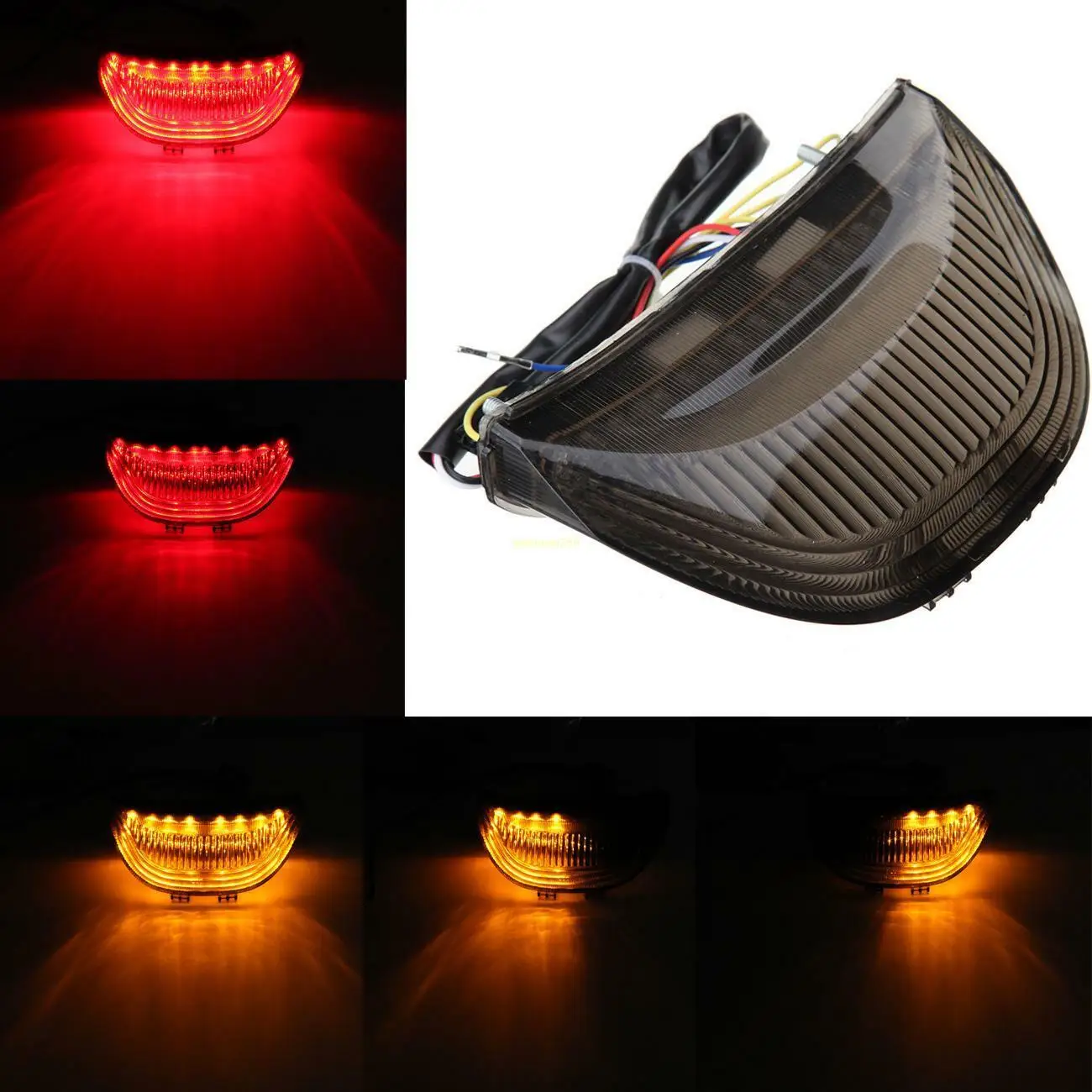 

Motorcycle Rear Brake Lihgt For Honda CBR 600 RR 2003-2006 CBR1000RR 2004-2007 LED Tail Light Smoke Lens Integrated Turn Signals