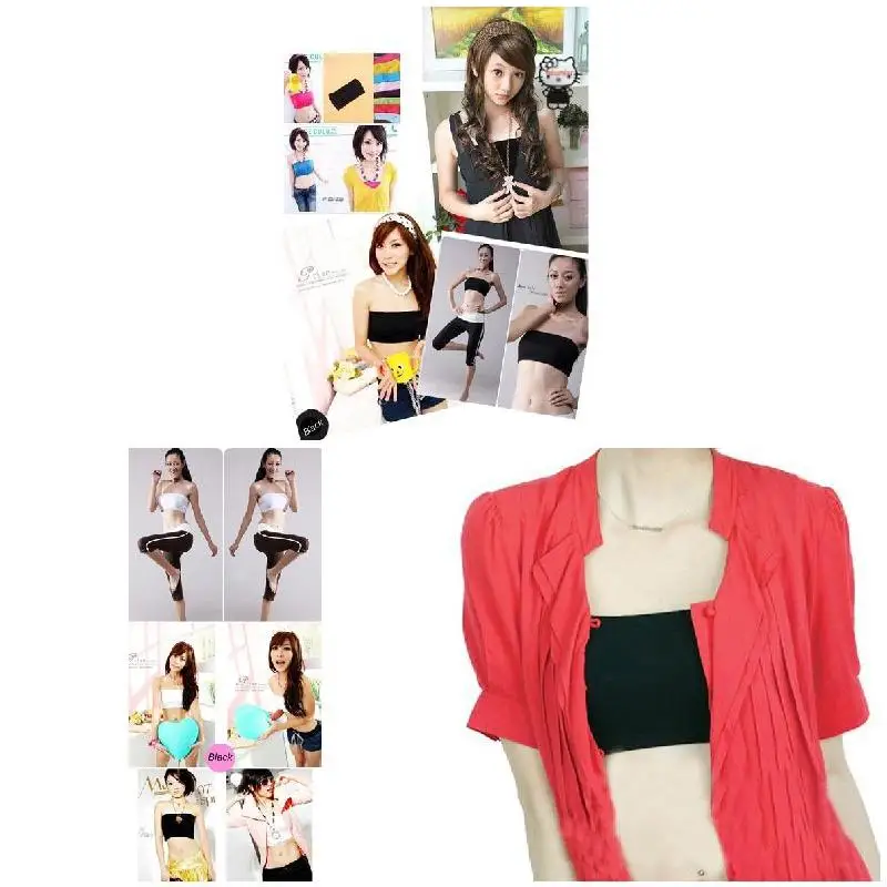 Summer Women Sexy Tube Top Strapless Black Bandeau Sleeveless Sports Bra Underwear Wrap Chest SWD889
Summer Women Sexy Tube Top Strapless Black Bandeau Sleeveless Sports Bra Underwear Wrap Chest SWD889