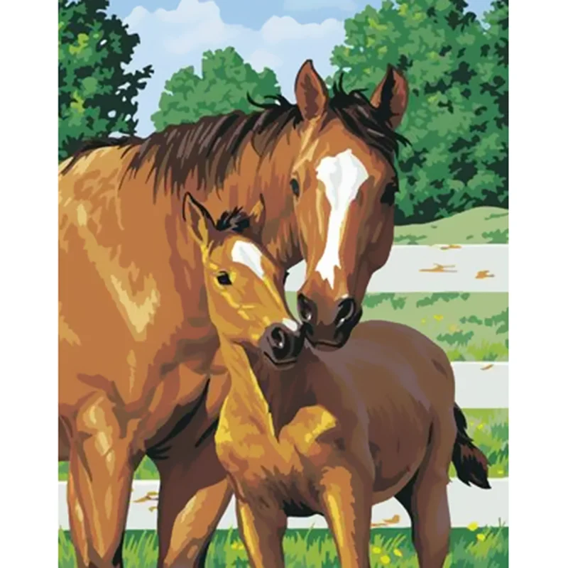 DIY digital oil painting horse painting oil painting gift canvas painting and digital home decoration
DIY digital oil painting horse painting oil painting gift canvas painting and digital home decoration
