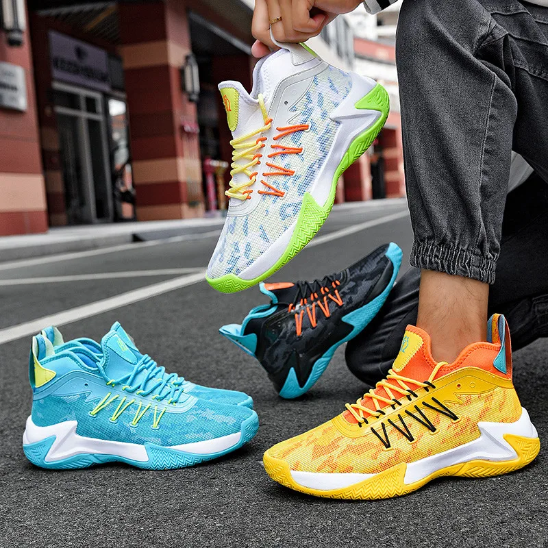 Autumn Yellow Breathable High top Basketball Shoes Men Fashion Non-slip Outdoor Sport Shoes Basketball Men zapatillas de hombre
Autumn Yellow Breathable High top Basketball Shoes Men Fashion Non-slip Outdoor Sport Shoes Basketball Men zapatillas de hombre