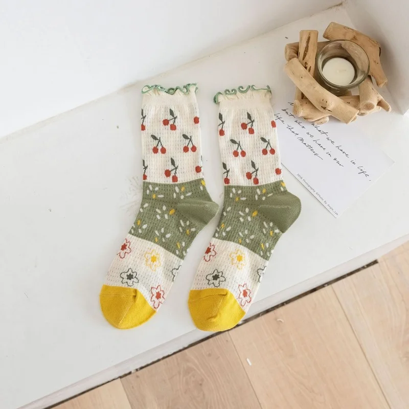 Women Sock Cartoon Woman Socks Cherry Bear Rabbit Print Womans Crew Casual Cotton Sox Girls Spring Summer Trendy Cute Skarpetki
Women Sock Cartoon Woman Socks Cherry Bear Rabbit Print Womans Crew Casual Cotton Sox Girls Spring Summer Trendy Cute Skarpetki