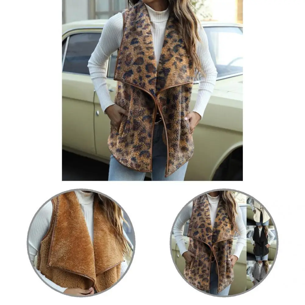 Double-sided Fleece Stylish Soft Spring Vest Turn-down Collar Women Waistcoat Open Front for Daily Wear 
Double-sided Fleece Stylish Soft Spring Vest Turn-down Collar Women Waistcoat Open Front for Daily Wear