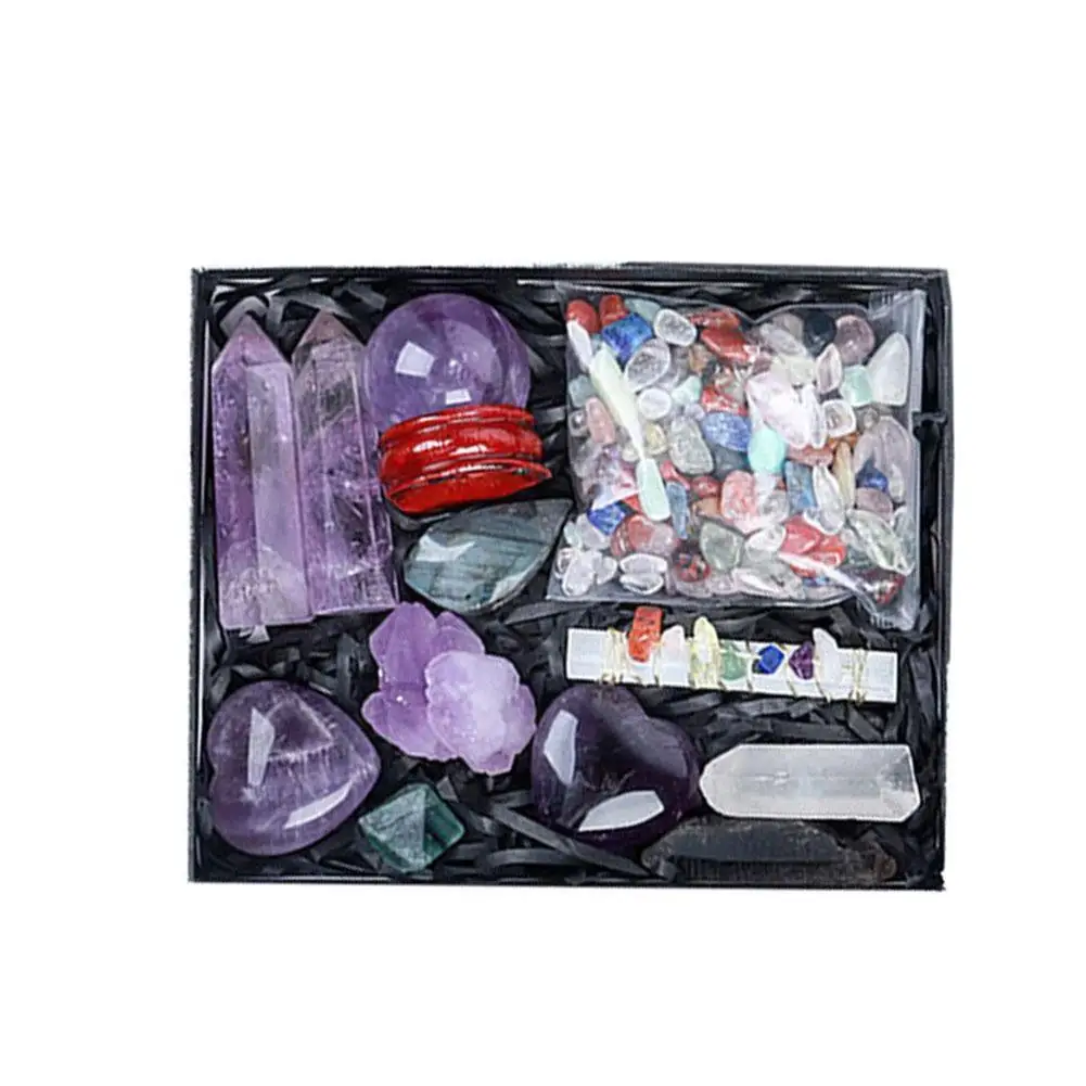 Donghai Natural Crystal Gemstone Six Prism Ore Standard Combination Gravel Energy Box Ball Collection Exquisite Crystal Gif I4T2
Donghai Natural Crystal Gemstone Six Prism Ore Standard Combination Gravel Energy Box Ball Collection Exquisite Crystal Gif I4T2