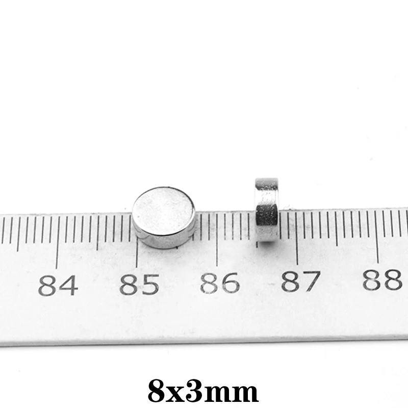 Редкоземельные магниты 20 ~ 500 шт. 8x3 мм сильный диаметр 8x 3 маленькие круглые диск 8 x