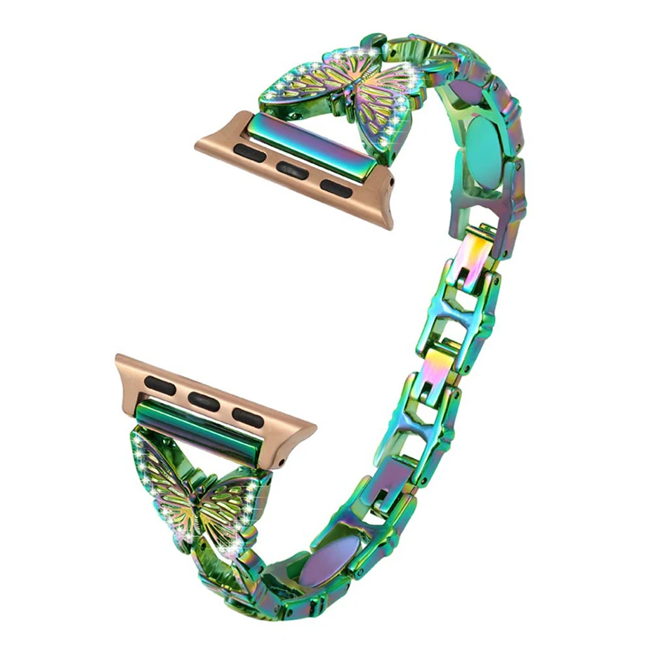 Women Jewelry Metal Stainless Steel strap for Apple Watch Band 42mm 44mm 38mm 40mm iWatch Series 6 5 4 3 2 Replacement Wristband
Women Jewelry Metal Stainless Steel strap for Apple Watch Band 42mm 44mm 38mm 40mm iWatch Series 6 5 4 3 2 Replacement Wristband