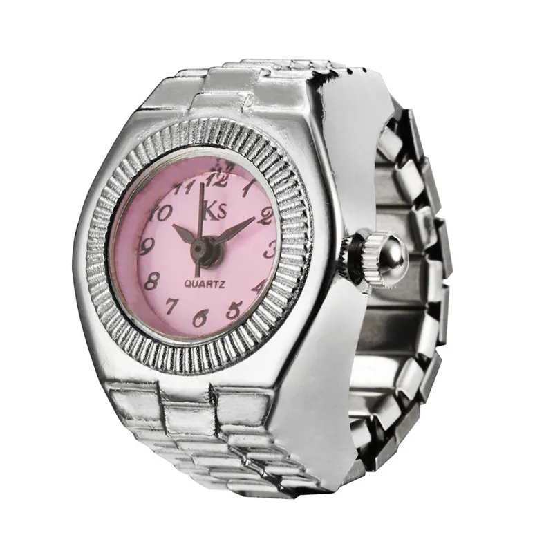 Винтажные кольца в стиле панк эластичные кварцевые часы для женщин и мужчин 2021