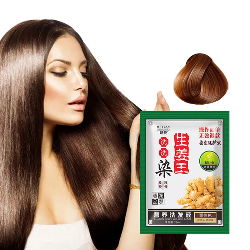 1 Pcs Hair Shampoo Hair Color Natural Instant Hair Dye Only 5 Minutes White Grey Hair Cover Up Ginger Extracts Hair Styling Tool
1 Pcs Hair Shampoo Hair Color Natural Instant Hair Dye Only 5 Minutes White Grey Hair Cover Up Ginger Extracts Hair Styling Tool